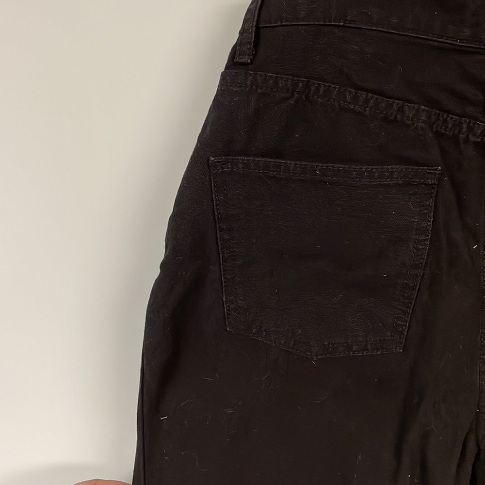 Tory Burch Black Jeans Book Cut Denim - Picture 4 of 5